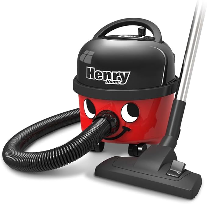 Henry HVR160 Classic Red Vacuum Cleaner with smiling face